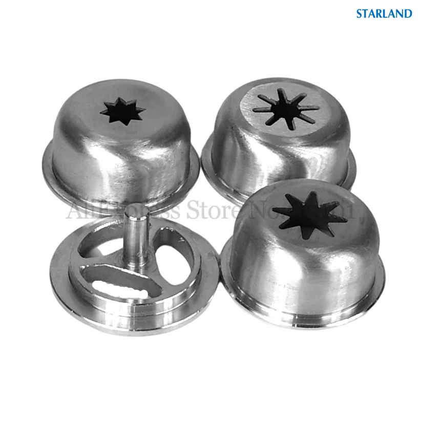 4 Stainless Steel Churros Extruding Modeling Caps Churro Nozzle Shap Lids New Parts For Churros Machines Accessories 2 Options