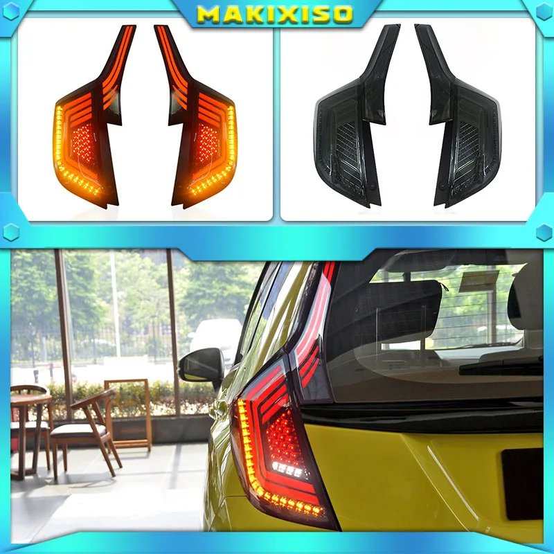

Car Styling LED Tail Lamp for Honda Fit Tail Lights 2014-2018 for fit Rear Light DRL+Turn Signal+Brake+Reverse LED lights
