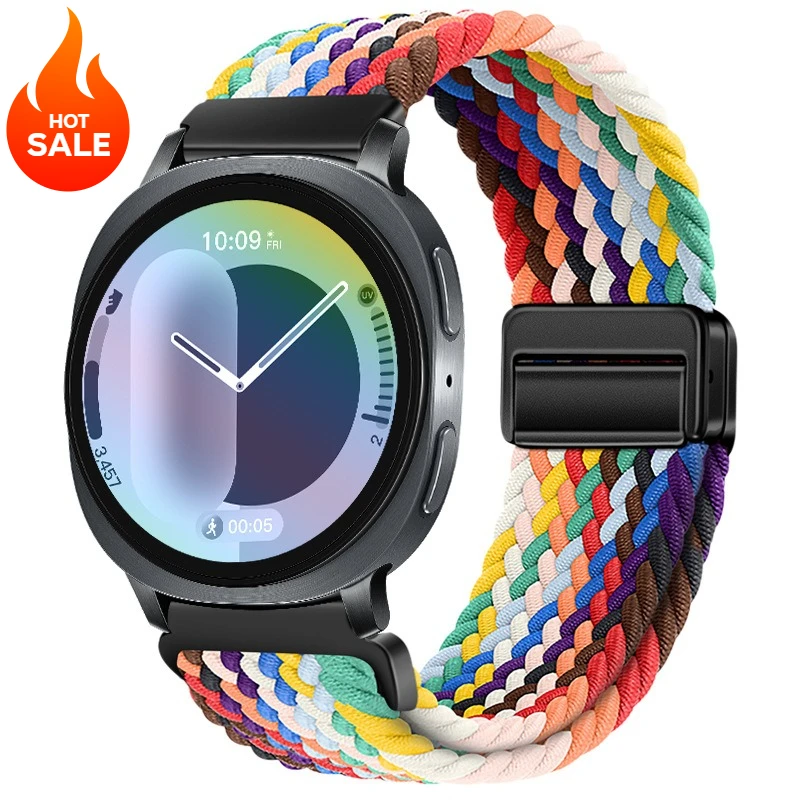 Nylon Magnetic Strap - Elastic Weave Loop Bracelet Wristband