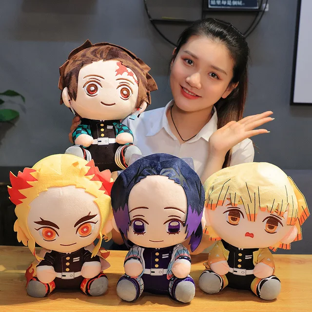 20cm Demon Slayer Plush Doll Tanjirou Nezuko Zenitsu Anime Movie Stuffed Toy Kimetsu No Yaiba Game Plushie Figure Kids Gift 1