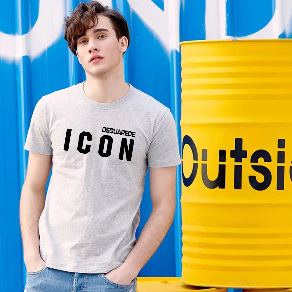 Summer Mens T-shirt + Shorts Suits Casual T Shirts Sport Set Simple Letter Printed Short Sleeve Top Cotton Tracksuits Streetwear