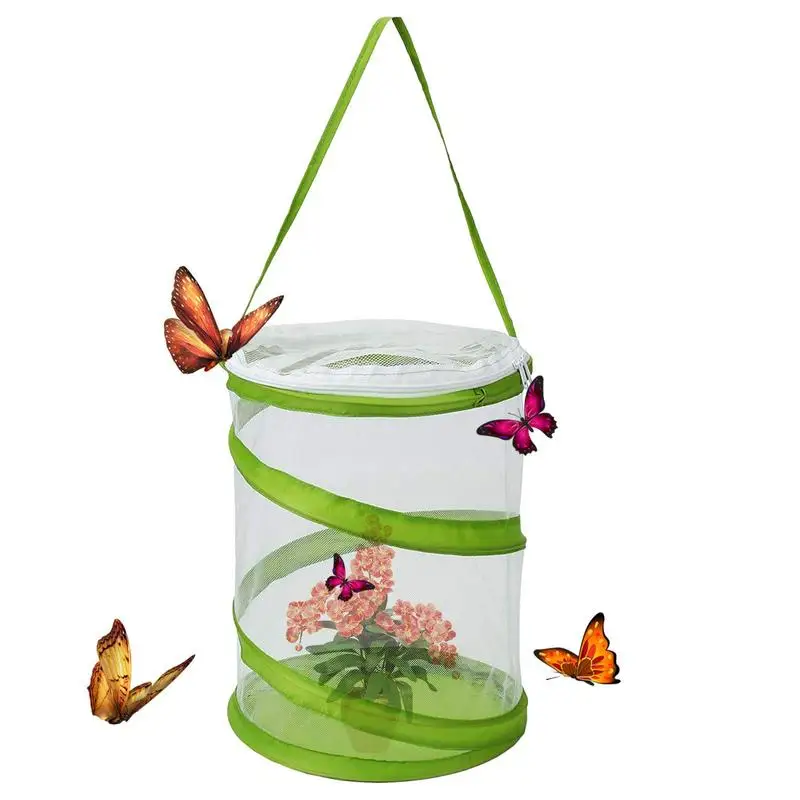 

Butterfly Enclosure Mini Mesh Cage Errarium Caterpillar Habitat See Through Easier Butterfly Enclosures For Indoors 6.3 X 7.9