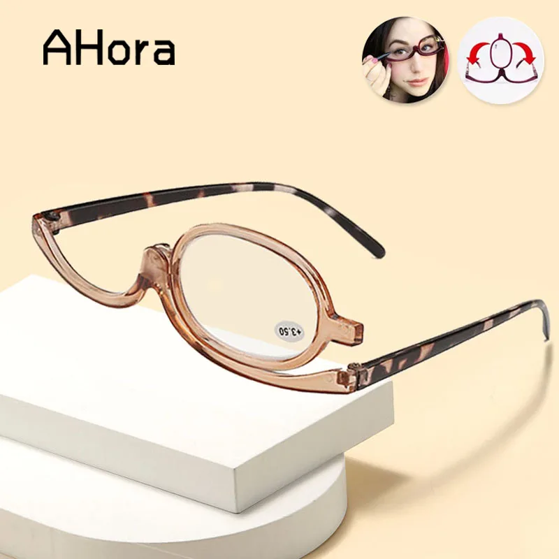 

Ahora Multifunctional Makeup Reading Glasses Ladies 180 Degree Rotation Make Up Glasses For Presbyopia Women Eyewear Diopters