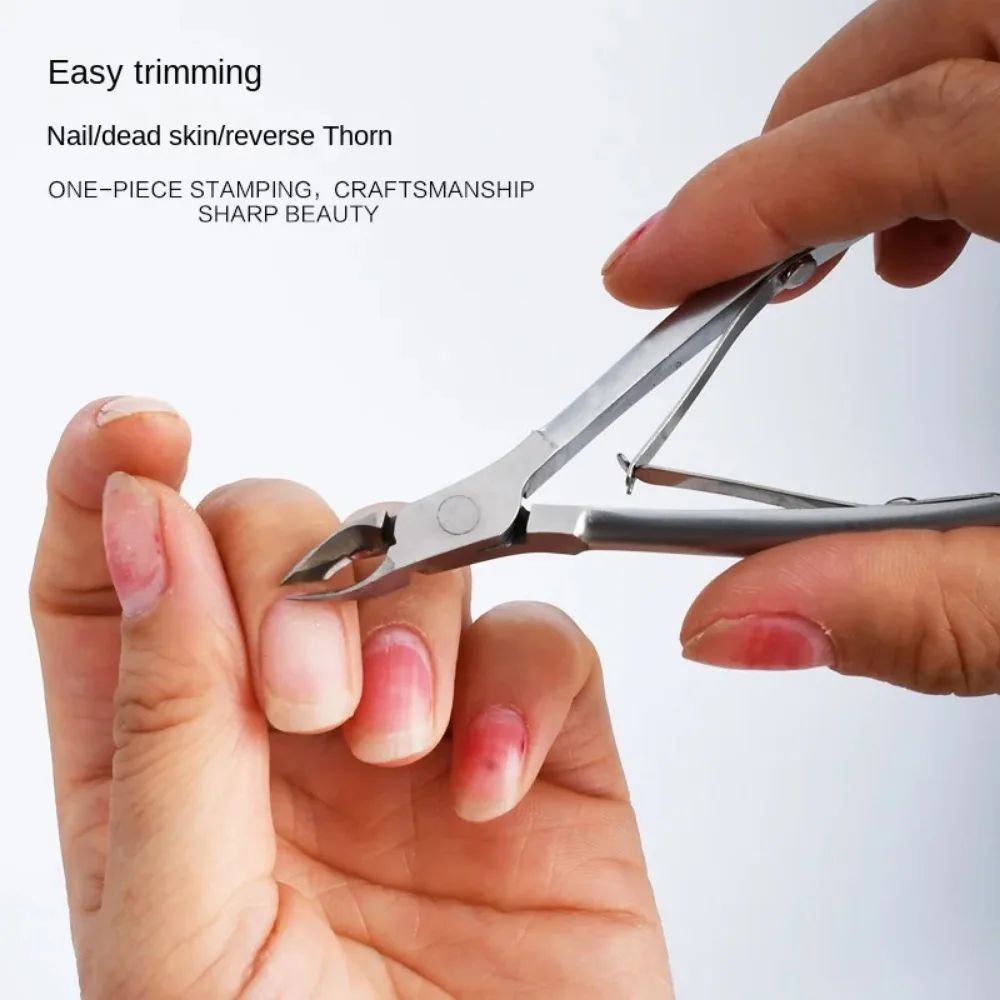 New Stainless Steel Cuticle Trimmer Professional Nail Nipper Remover for Fingernails Toenails Dead Skin Remover Cuticle Scissors