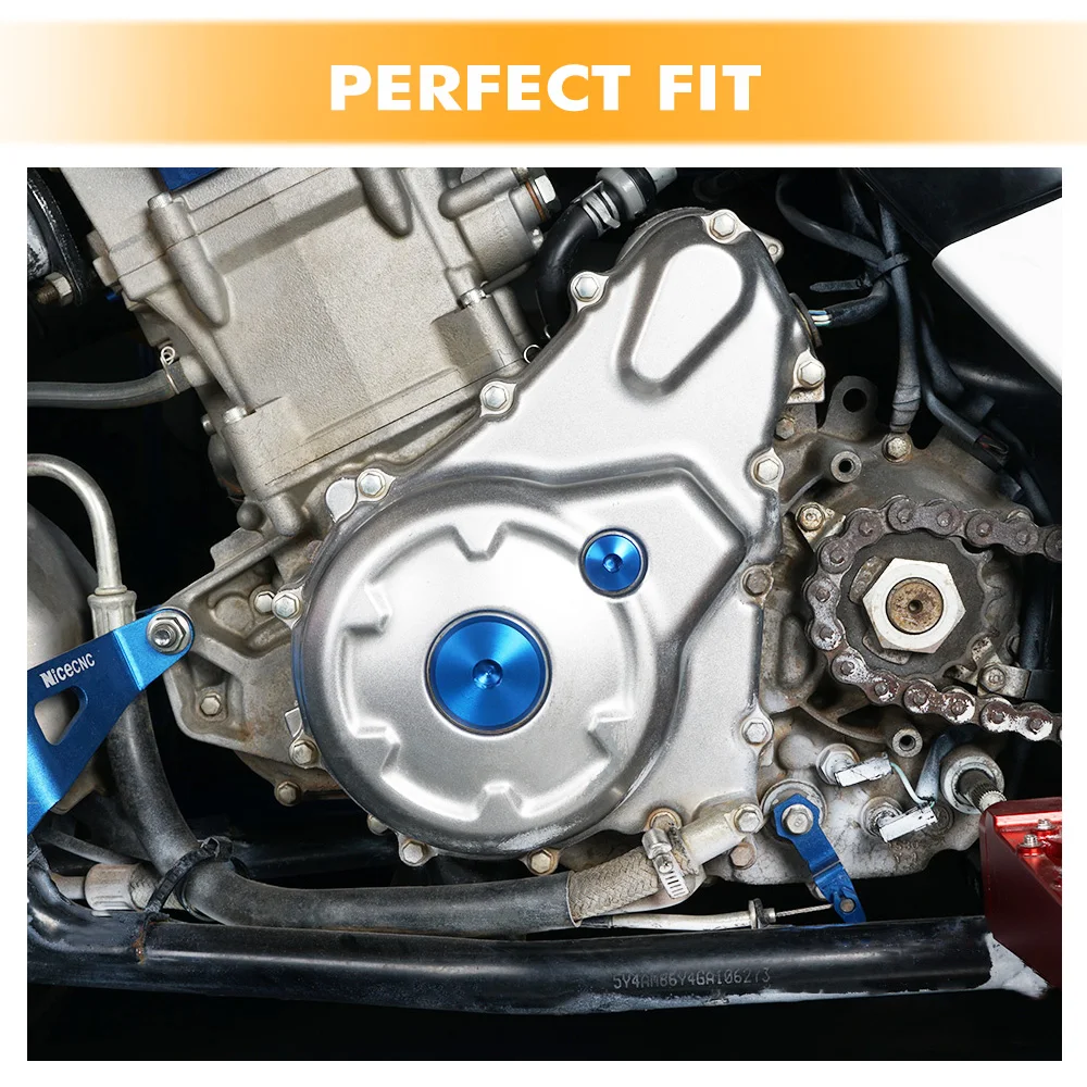 NICECNC Crankcase Cover Engine Plug For Yamaha TTR 50/E 90 125E LE 225 230 Serow XT225 250 XT250X XTZ125 WR 250R/X YZ 250F 450F