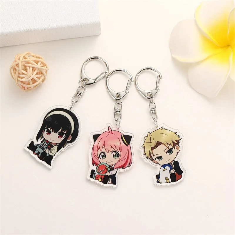 

Anime SPY×FAMILY Keychain Cospaly Props Yor Forger Anya Forger Character Keychains