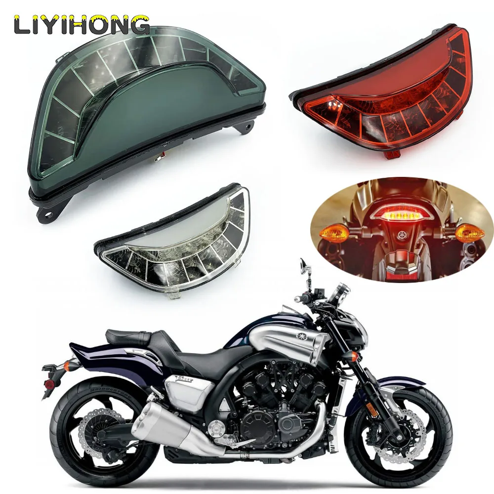 

For YAMAHA V-MAX 1700 2009 2010 2011 2012 2013 Rear Tail Light Brake Turn Signals Integrated LED Light Motorcycle light