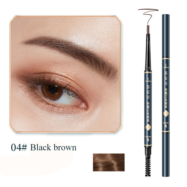 Colors Long-Lasting Waterproof Triangle Eyebrow Pencil Double-Headed Thin Pencil Sweat-Proof No Smudging Cosmetic for Beginner