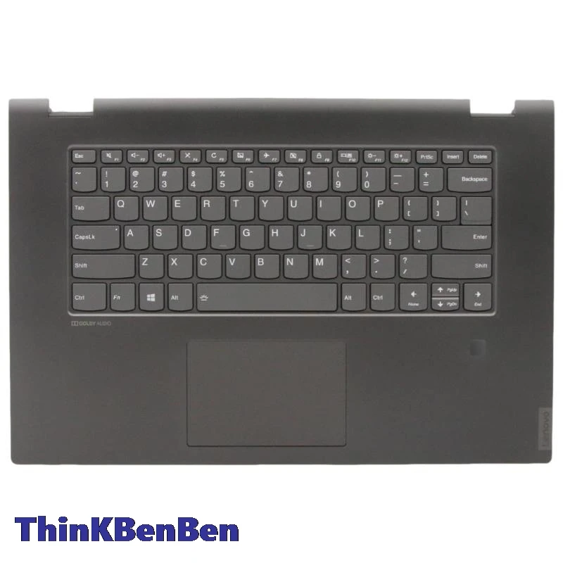 

US English Black Keyboard Upper Case Palmrest Shell Cover For Lenovo Ideapad Flex C340 15 15IIL 15IWL 15IML 5CB0S17576