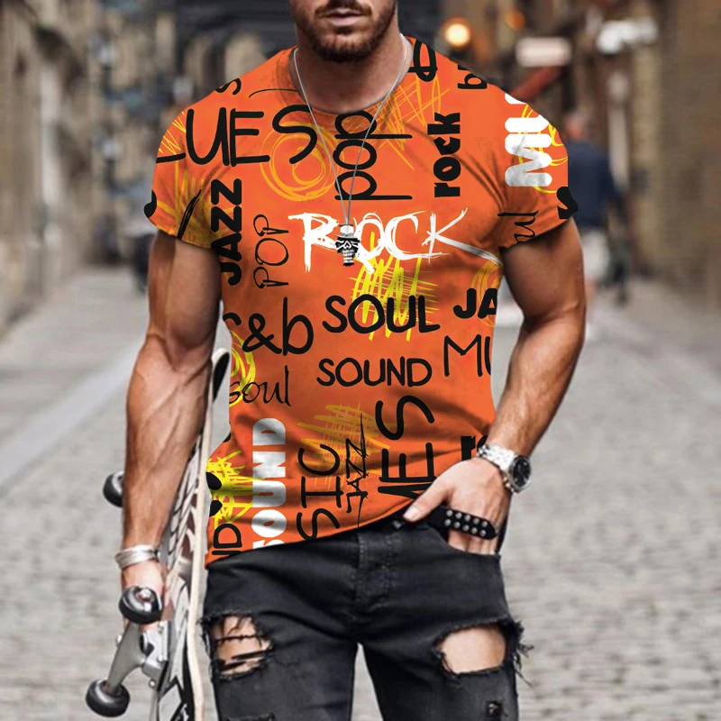 

T Shirt For Men 3D Print Men's Clothing Fashion Short Sleeve Sweatshirt Summer Oversized Streetwear Sportwear Casual Jogging