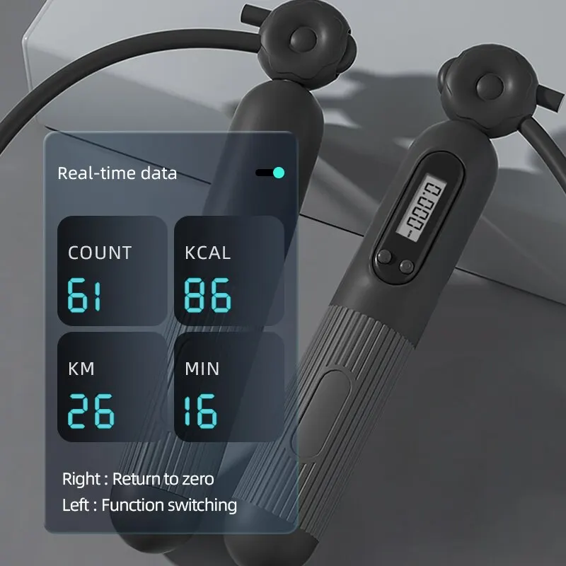 Cordless Jump Rope Intelligent Counting Adjustable Length Suitable Fitness Training Men Women Children All jump rope