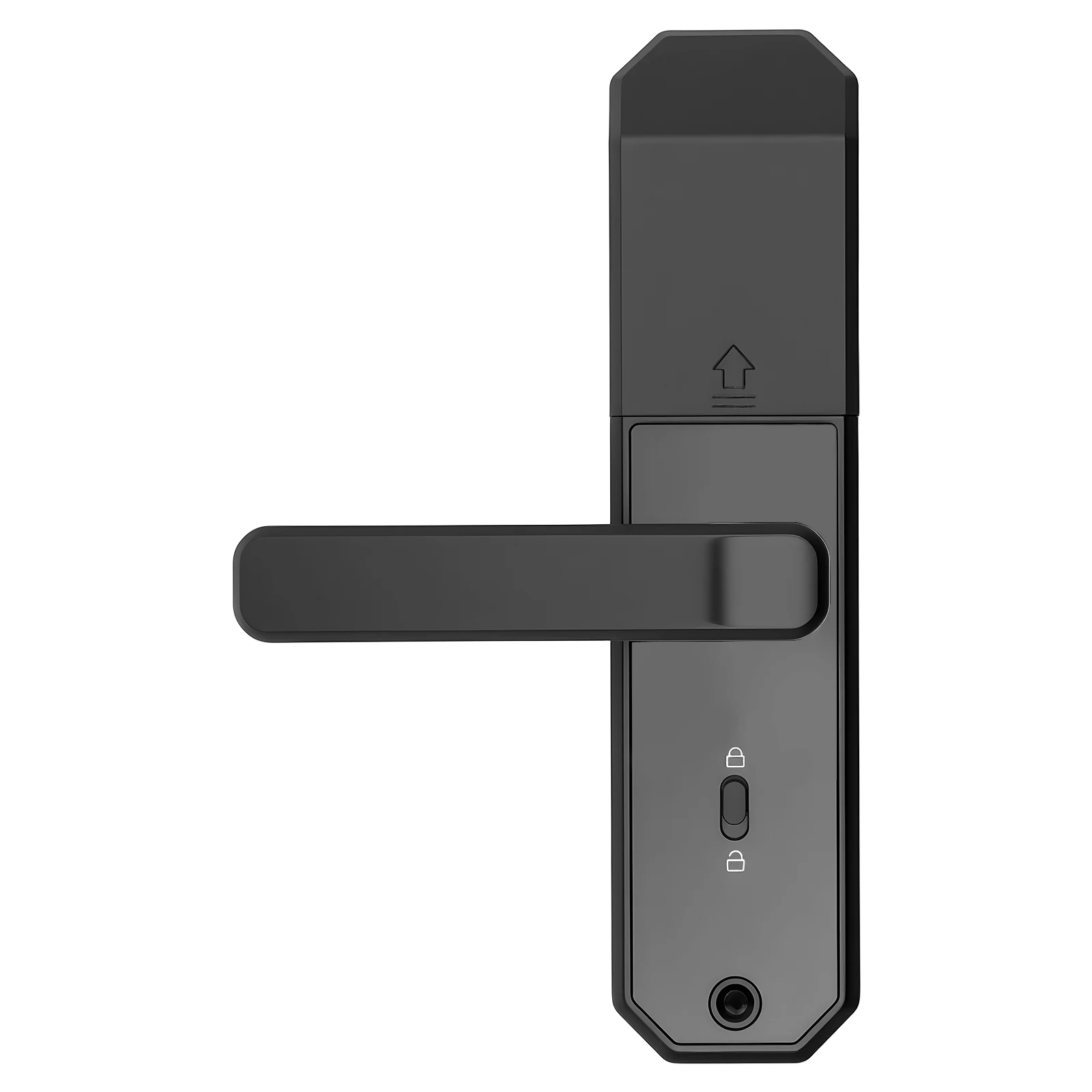 närbild av fingeravtrycks- och kortinmatningspanel