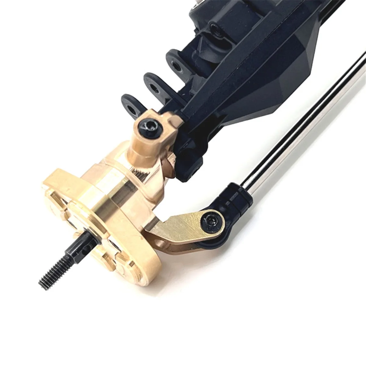 BAAU RC Car Upgrade Brass Front Axle Steering Cup Kit for 1/12 H12Y H12Y+ RC Car Toy Parts