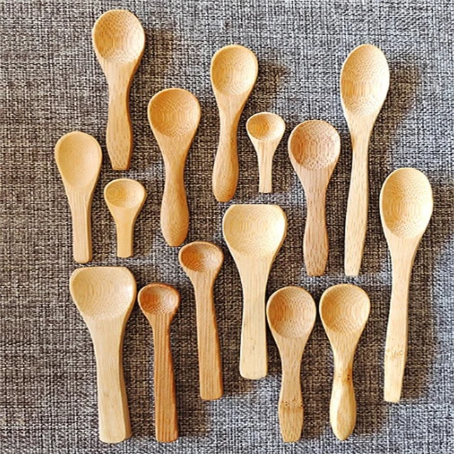 Bamboo Cartoon Spoons, Small Spice Spoons, Cute Kitchen Measuring Spoons,  Tea Coffee Spoons, Spice Measuring Spoons, Short-handled Wooden Spoons For  Milk Powder, Jam Ice Cream, Dessert Spoons, Teaspoons, Measurement Tools,  Kitchen Gadgets 