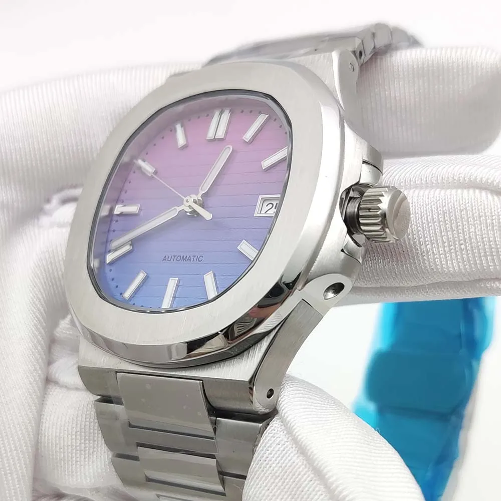 Parnsrpe Automatische mechanische Business-Herrenuhr, NH35 Business-Luxusuhr, Saphirglas, Edelstahl wasserdicht – Detail 6