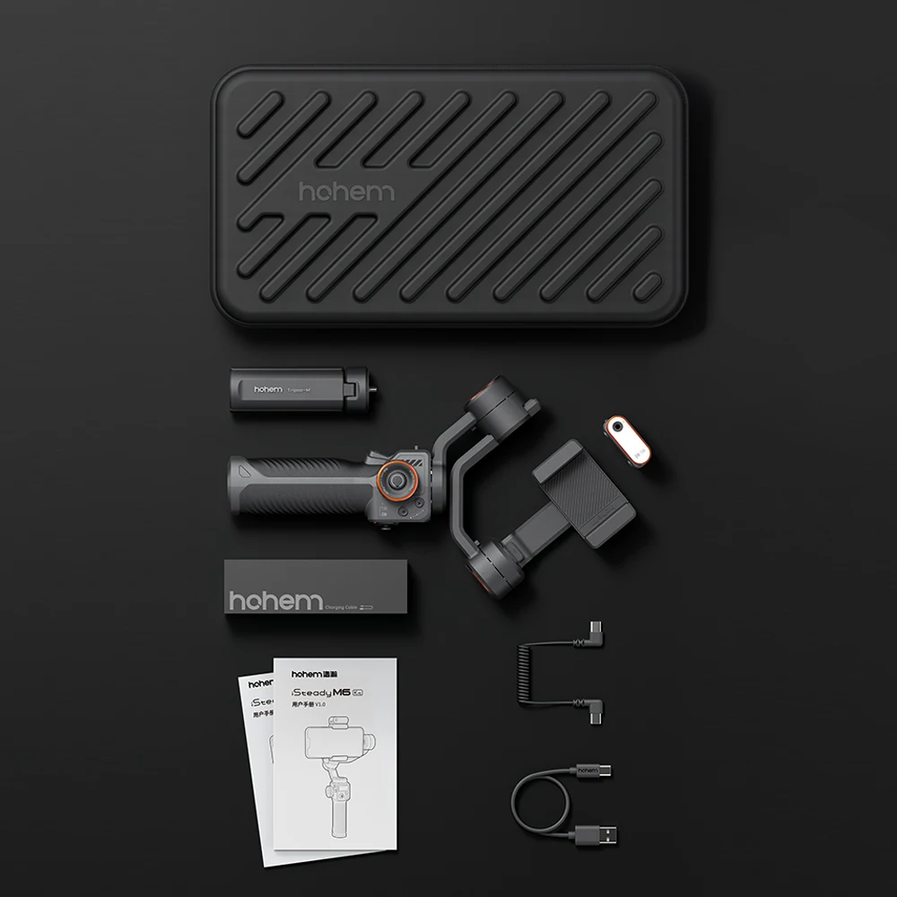 【美品】hohem M6 Kit 3軸スマートフォンスタビライザー Hohem iSteady M6 – AI Tracking Gimbal for Android & iPhone