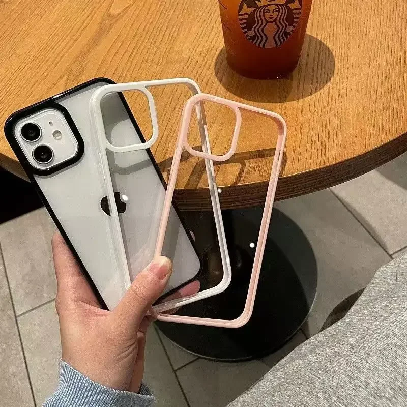 Candy Soft Silicone Transparent Shockproof Phone Case