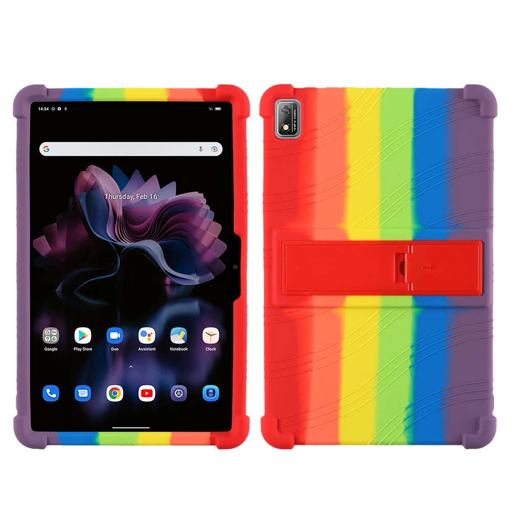 Durable Soft Silicone Tablet Case with Adjustable Multi-Angle Stand
