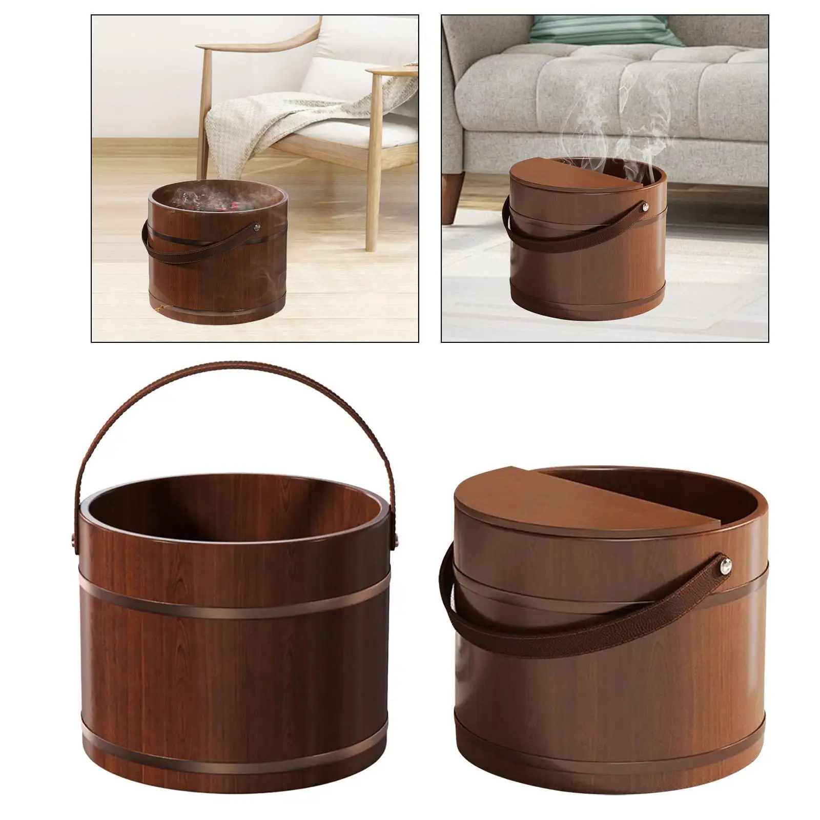 Wood Foot Bath Foot Soak Tub, Laundry Tub Barrel, Pedicure Tub, SPA Washing Bowl Wood Foot Bath Foot Soak Tub, Laundry Tub Barrel, Pedicure Tub, SPA Washing Bowl