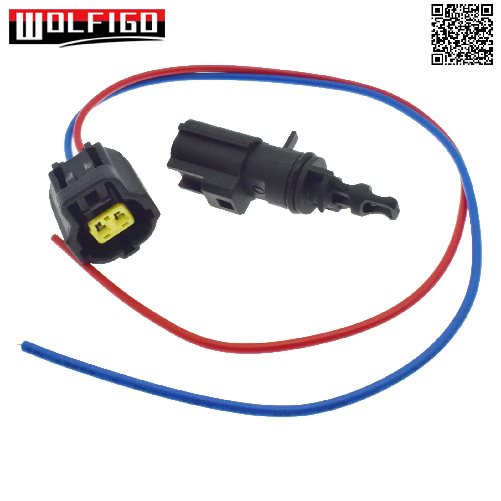 New Intake Air Temperature Sensor w/ Plug Connector Harness For 56028364AA Chrysler Dodge Mitsubishi 1802-303621