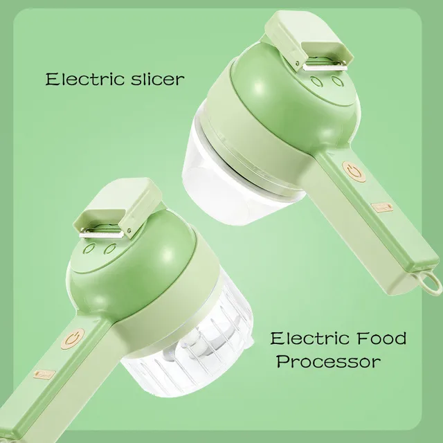 4In1 Electric Vegetable Cutter Set by BALASHOV - A versatile kitchen tool for effortless food preparation.