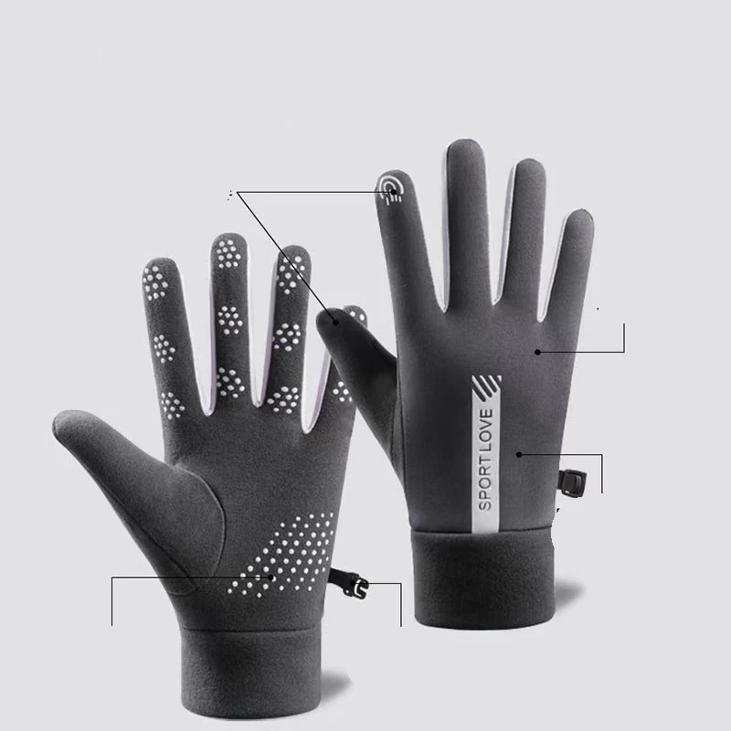 Cycling Sports Warm Waterproof Gloves Womens Autumn and Winter Wind Cold Resistant Outdoor Activity