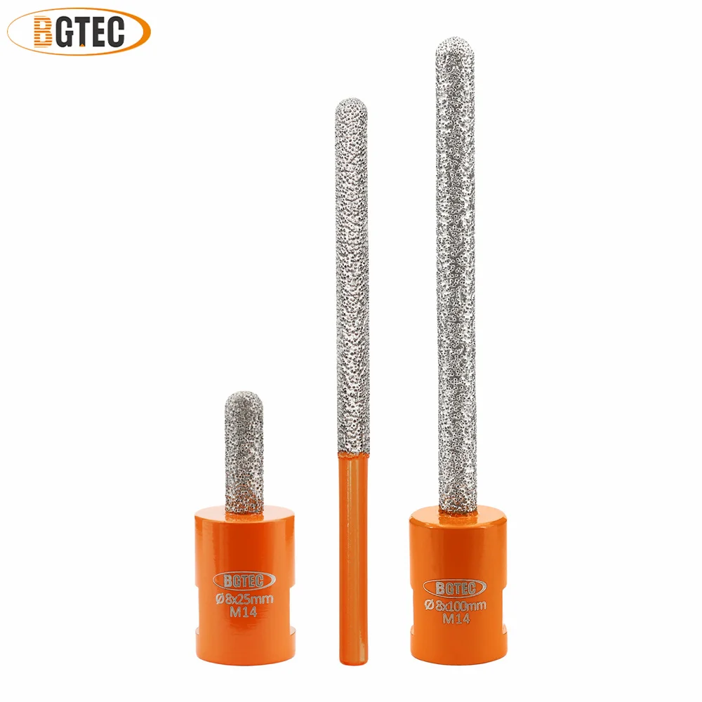 BGTEC Milling Bits M14 Thread For Removing Mortar Masonry Brick Marble Ceramic Tile Porcelain Angle Grinder Diameter 7.2/8mm