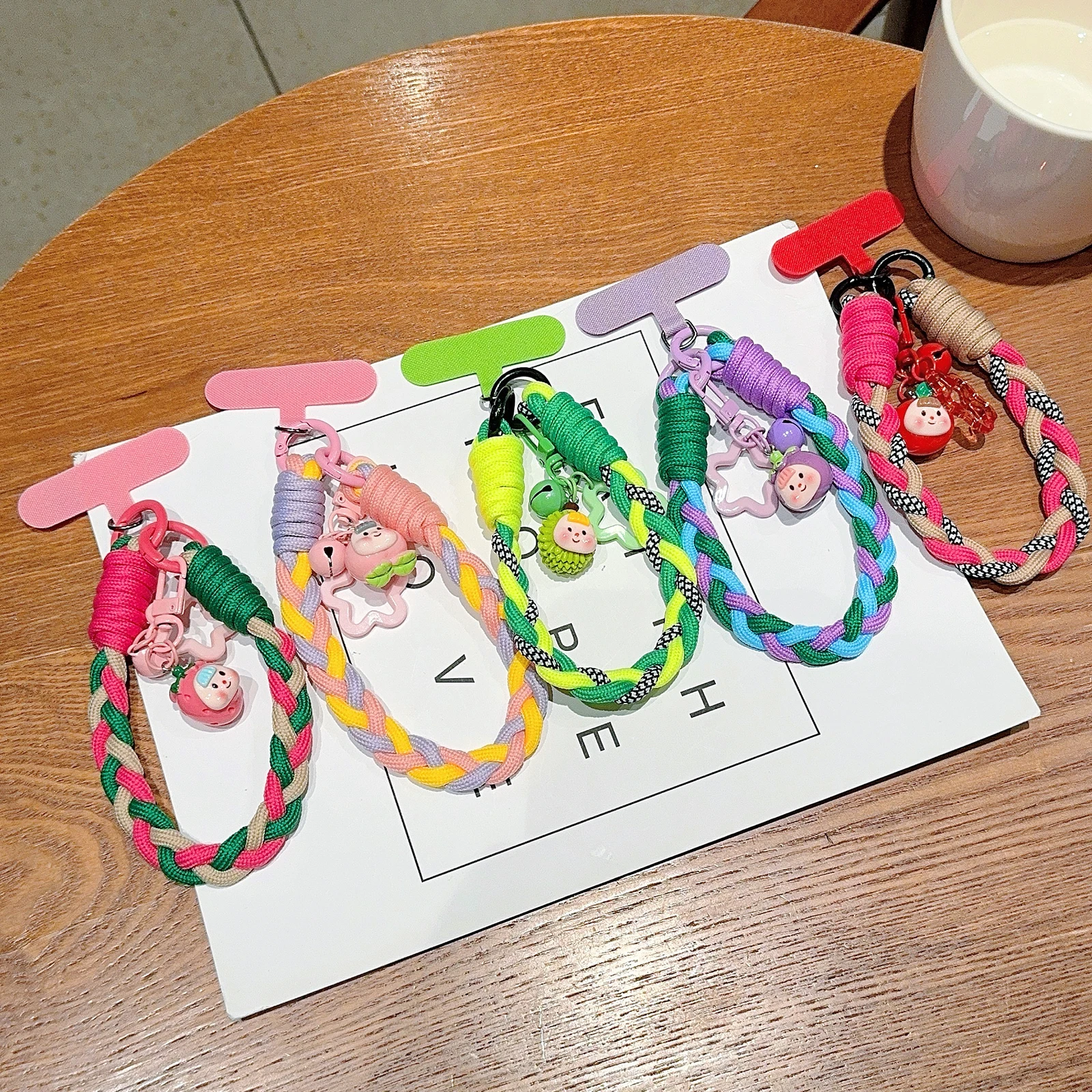 Creative Cartoon Hand-Woven Mobile Phone Lanyard Wrist Strap