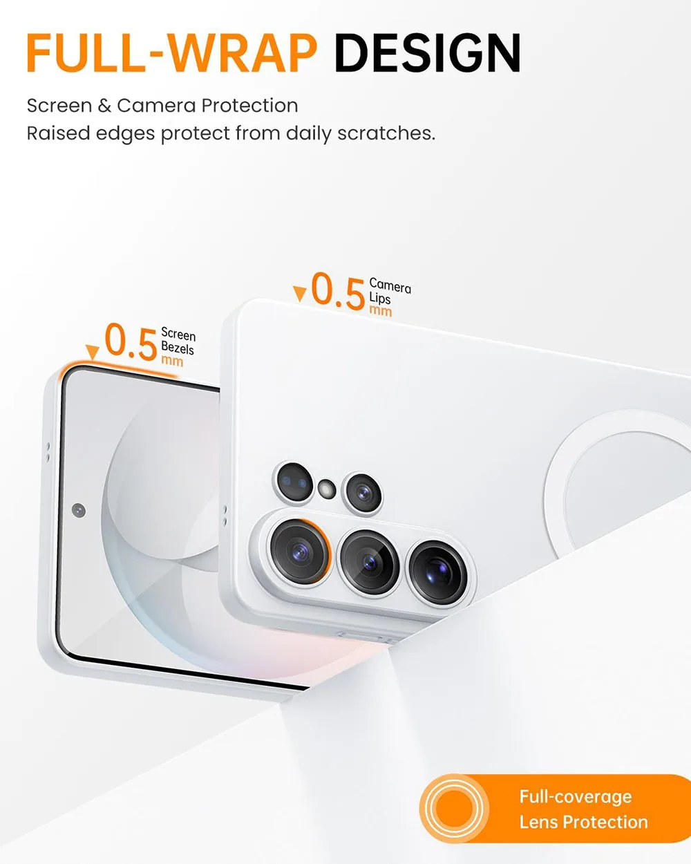 Magnetic Soft Silicone Matte Transparent Black Phone Case
