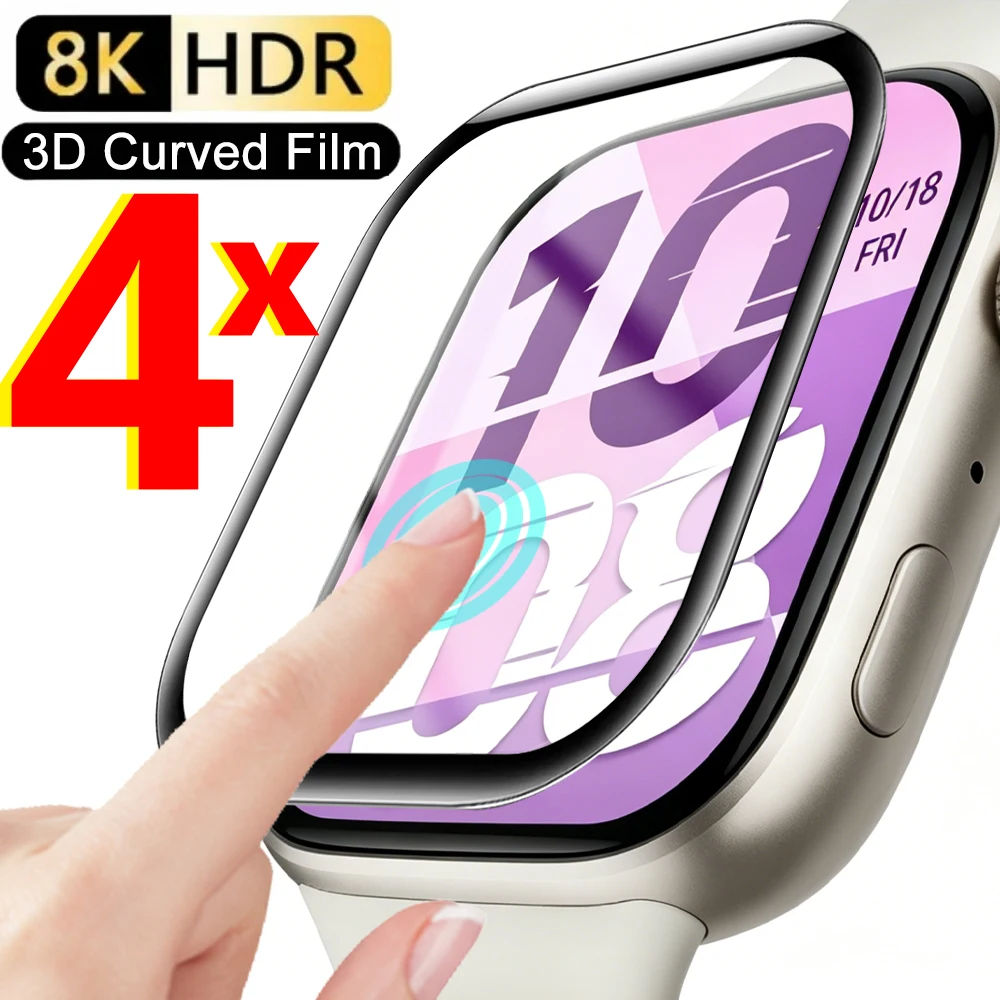 3D Curved Screen Protectors - HD Clear Flexible PMMA Smartwatch Films
