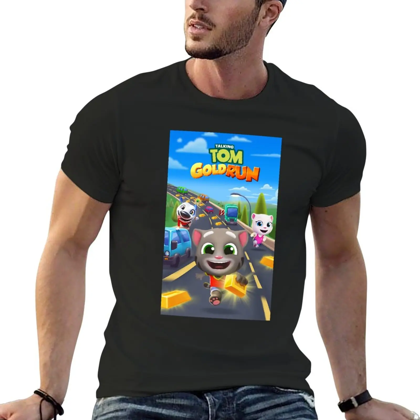 New Music Vintage Talking Tom Heroes Gifts Music Fan T-Shirt Tees T-Shirt Corta Da Uomo T-Shirt