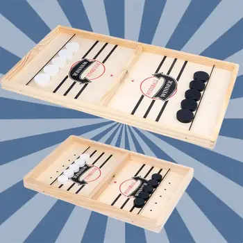 Gioco da tavolo in legno per bambini adulti Coordinazione occhio-mano Tavolo da allenamento Giochi di battaglia di calcio