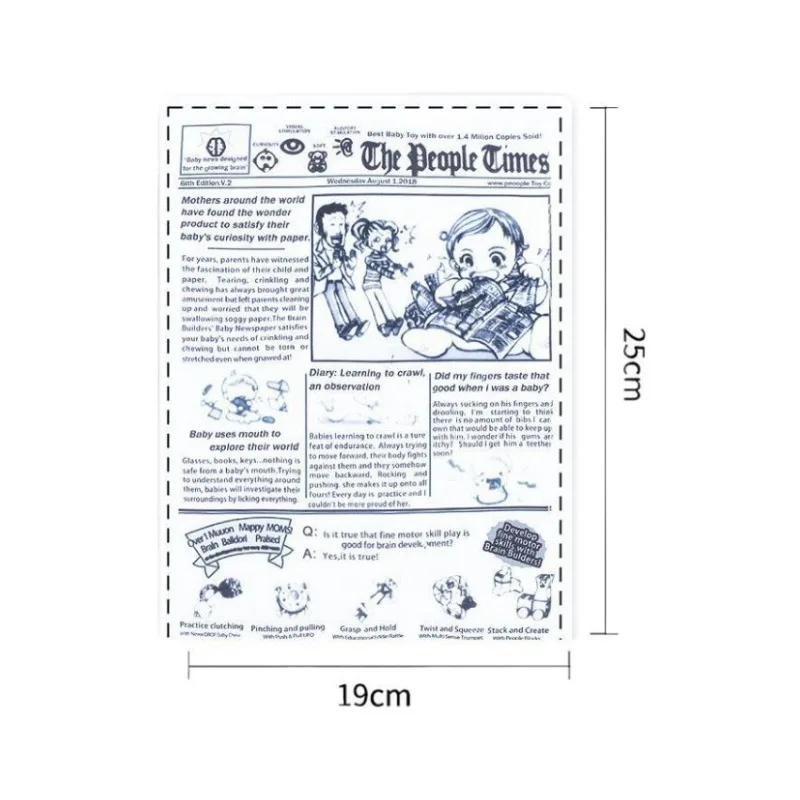 Interactive Squeaky Dog Chew Toy-Tearproof Simulated Newspaper Playing Cards For Corgi Teddy Small Puppy GWJ31_voghion.com