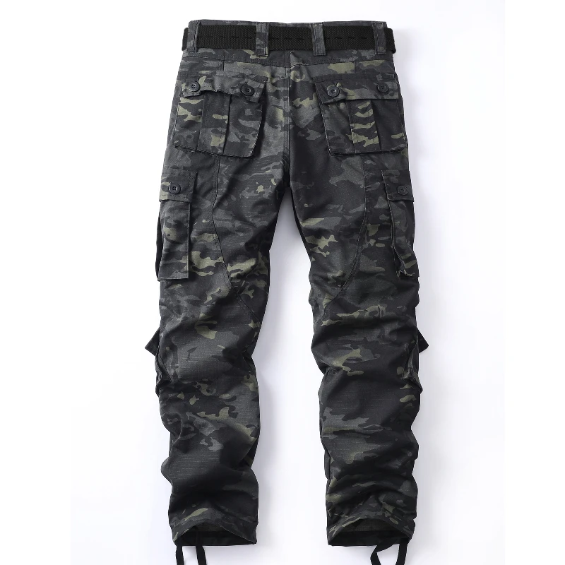 Men Combat Pants With Knee Pads Tactical Cargo Sport Trousers Camouflage Multicam Trekking Hunting Clothes 2