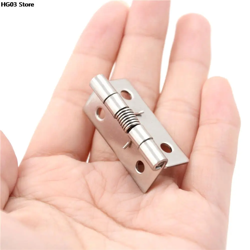 4 Mounting Holes Jewelry Box Window Cabinet Furniture Repair Bookcase Stainless Steel Hinges Door Connector Durable Home