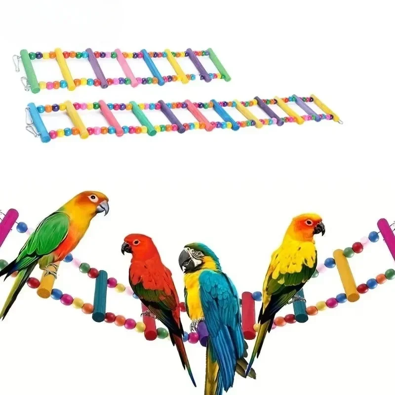 14-teiliges Vogel Spielzeug Set – Glocke, Schaukel, Hängematte, Leiter & Mehr Für Papageien, Sittiche & Vögel