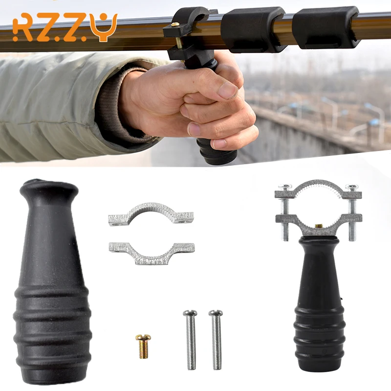 Black Handle Accessories for Straight Rod Telescopic Folding Slingshot Bow Catapult Shooting Outdoor Sports Tools