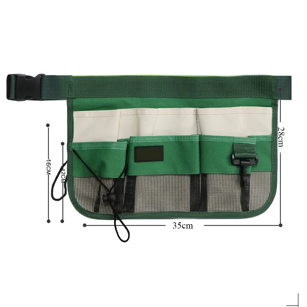 Oxford Cloth Home Cleaning Restaurant Waist Tool Bag Adjustable Belt Oganizer Apron Multi-pockets Multi-functional Electrician