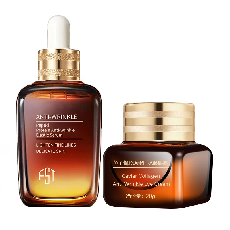 Sérum et crème hydratante pour le visage, éclaircissante, raffermissante, Anti-rides, collagène, pré-essence, Caviar, crème pour les yeux, dissolvant de cernes 1 Sérum et crème hydratante pour le visage, éclaircissante, raffermissante, Anti-rides, collagène, pré-essence, Caviar, crème pour les yeux, dissolvant de cernes 1