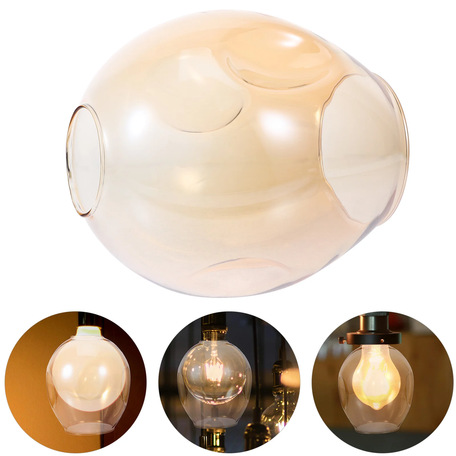 

Molecular Glass Lampshade White Shades for Chandeliers Hanging Globe Pendant Light Replacement Lights