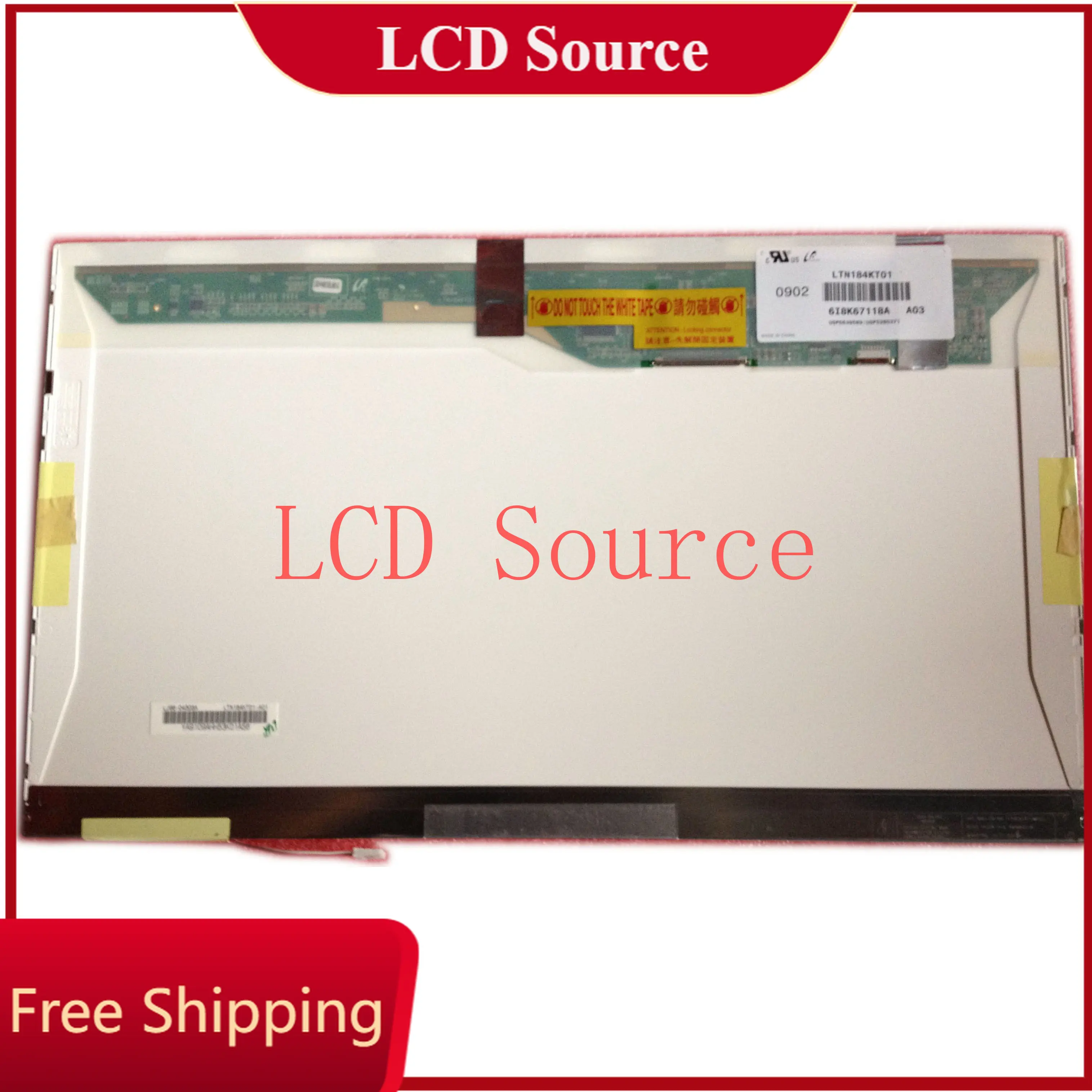 

LTN184KT01 fit LTN184KT02 18.4 LCD 1680*945 PANEL 1 CCFL 1 lamp LCD LED SCREEN