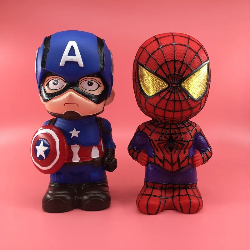 1pcs Disney Iron Spiderman Piggy Bank Kid Boy Birthday Gift Children Paper Coin Safe Banking Cartoon Money Box Savings