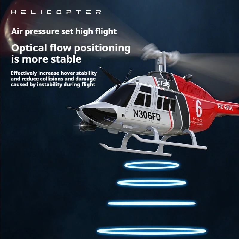 Image Simulation Model Of Rc Era C138 Six Channel 3d Rolling Single Blade Aileron Free Remote-Controlled Helicopter Bel206 3