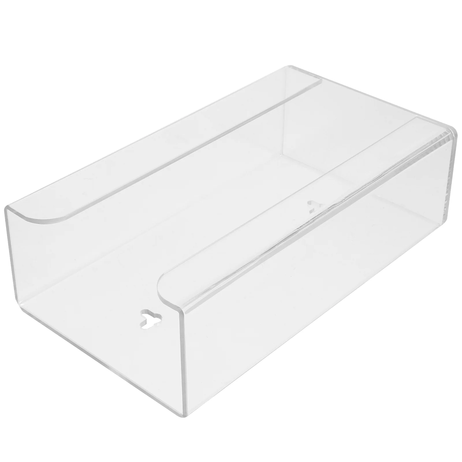 Clear Disposable Gloves Storage Box Transparent Wall Mounted Dispenser Organizer Case 5