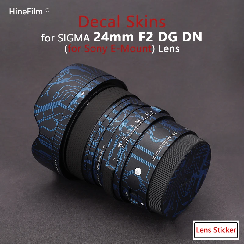 Sigma 24 F2 FE Mount Lens Decal Skins for Sigma 24mm F2 DG DN for Sony  Mount Lens Stickers Protector Cover Film 3M Vinyl Film