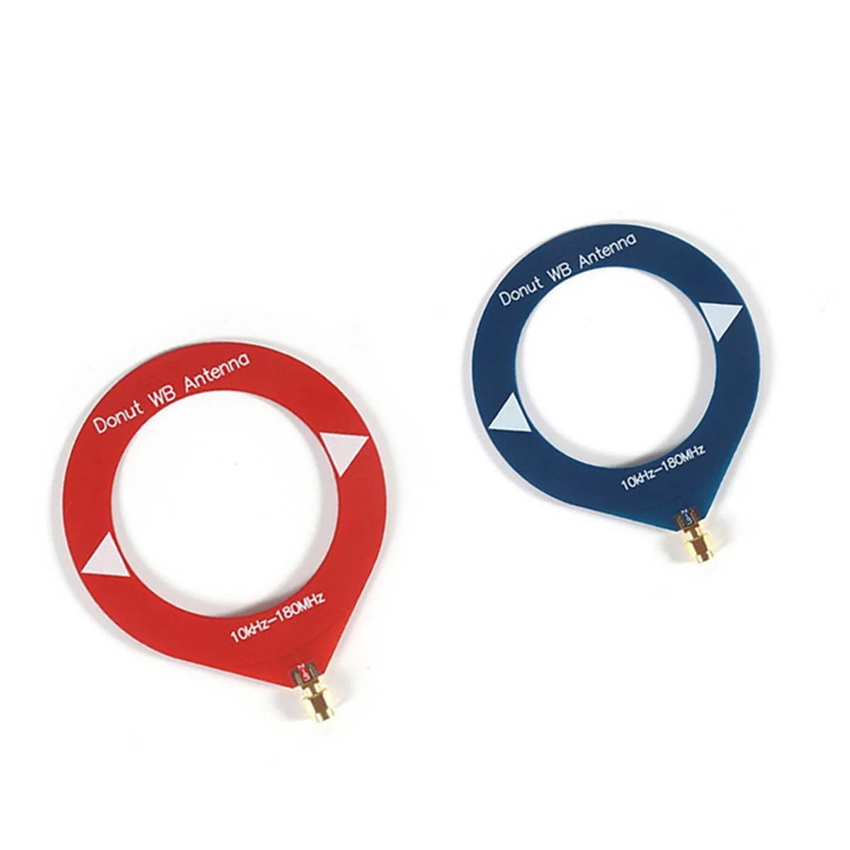 A04R-Donut Broadband Antenna 10kHz-180MHz Receiving Antenna Mini Loop for Radio Walkie Talkie SDR Blue