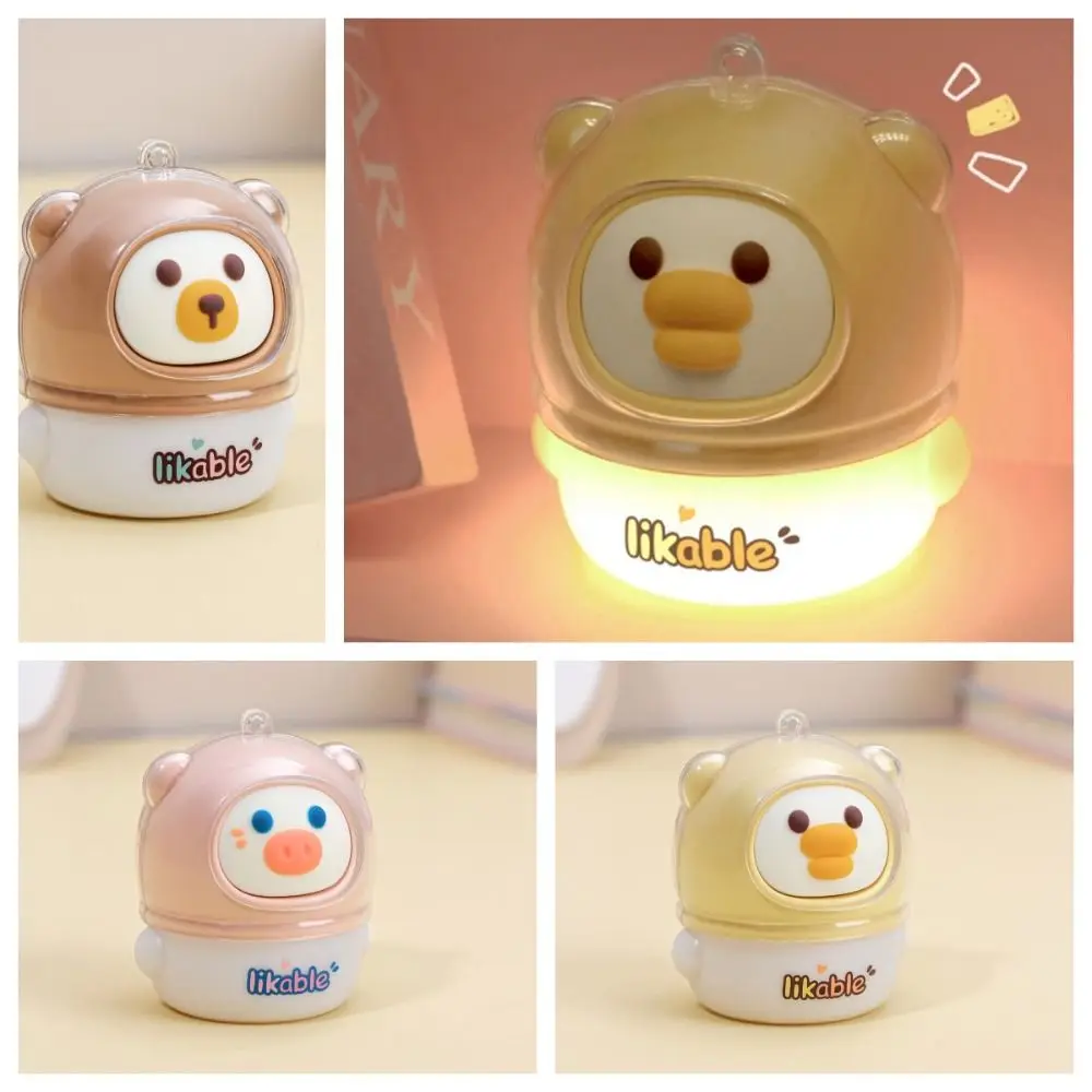 

USB Charging Gulu Family Night Light Eye Protection Yellow Duck LED Cartoon Lamp Little Bear Cartoon Gulu Family Table Light