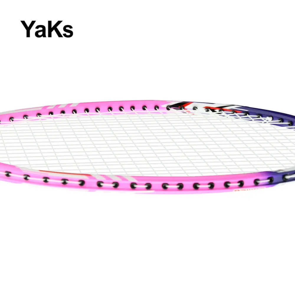 YaKs Official Authentic Brand 22 Pounds Badminton Carbon Racket 3U(85-90g) Badminton Racket G4 Finished Feather Gifts