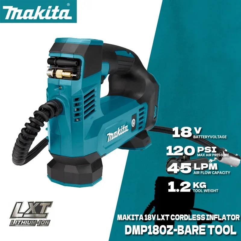 MakitaCordlessInflatorDMP180BareToolForCarPortableTyre