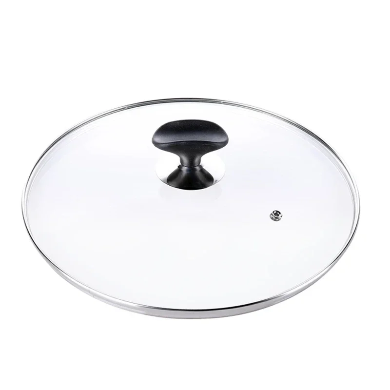 14-30CM Cookware Cover For The Pan Tempered Glass Lid For Saucepan Frying Pan Wok Lid With Knob Cooking Pot Cookware Parts